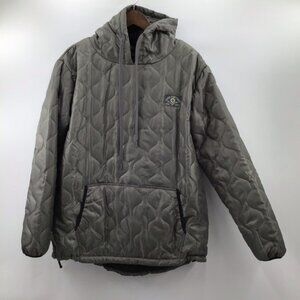 Zero Foxtrot Green/Gray Quilted Hooded Men's Jacket